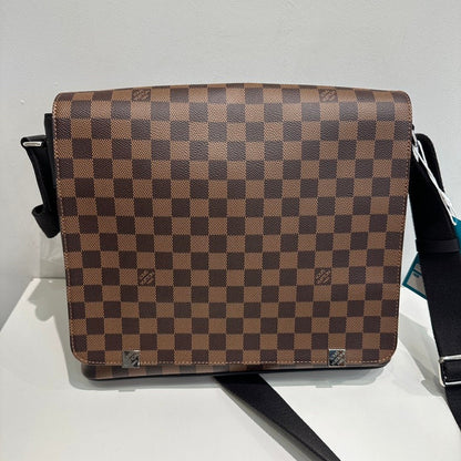 Louis Vuitton Damier Ebene Broadway Messenger Bag Brown Crossbody