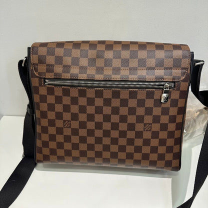 Louis Vuitton Damier Ebene Broadway Messenger Bag Brown Crossbody