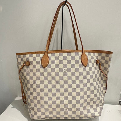 Louis Vuitton Damier Azur Neverfull MM Tote Bag
