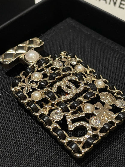 Chanel 21V No.5 Bottle Brooch Gold Brooches