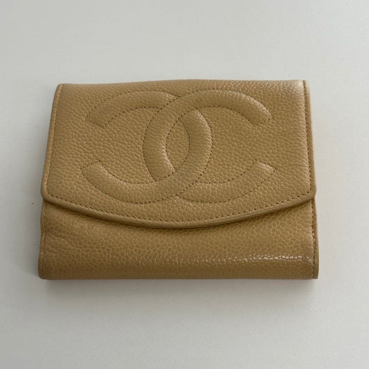 Chanel Wallet  in Beige Leather