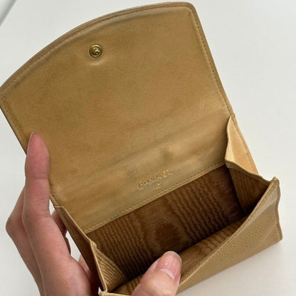 Chanel Wallet  in Beige Leather