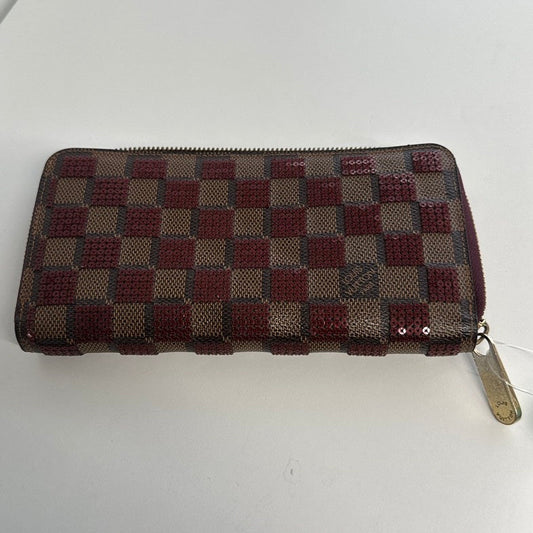 Louis Vuitton Damier Ebene Long Wallet 3147 - Brown Checkered Wallet