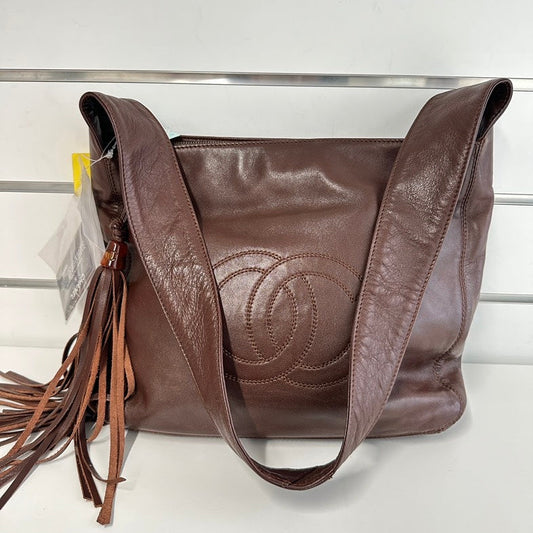 Chanel Crossbody Bag  in Brown Leather
