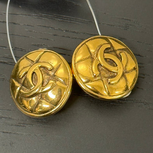 Chanel Classic Gold Earrings