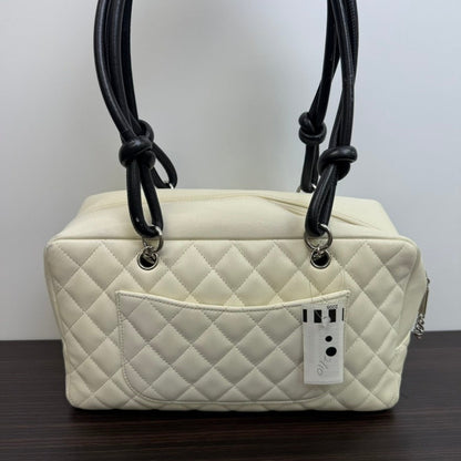 Chanel Cambon Calfskin Shoulder Bag Ivory Shoulder Bag LB109220