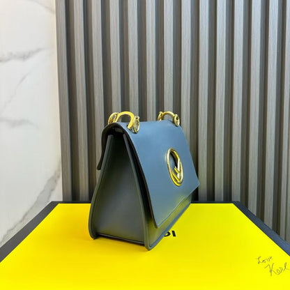 Fendi Kan I Blue Shoulder Bag -  Designer Handbag