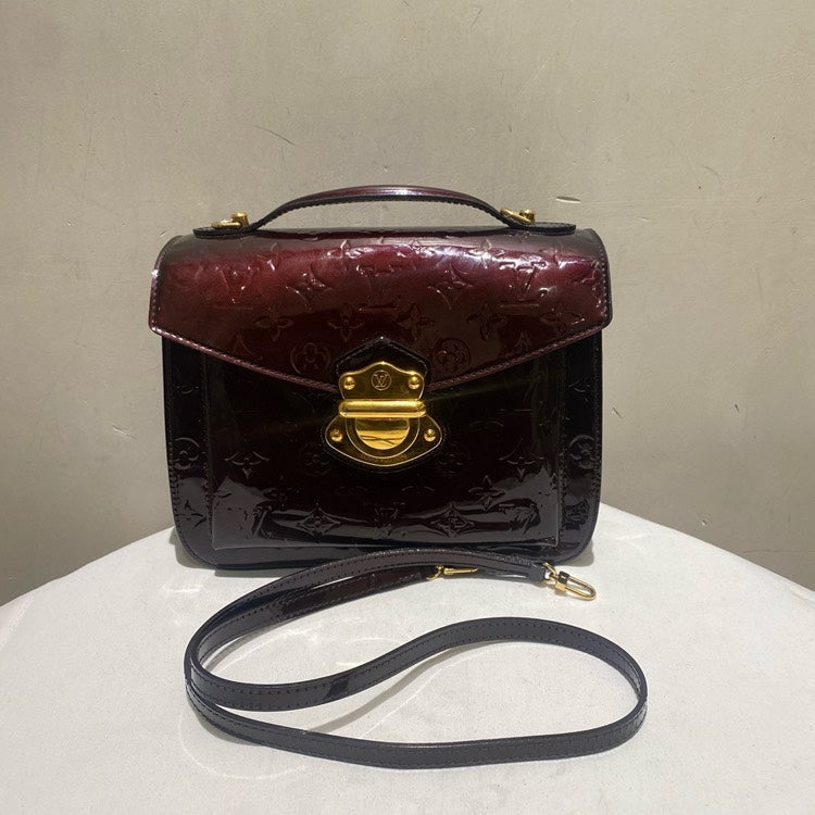 Louis Vuitton Patent Leather Cherry Top Handle Bag
