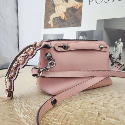 Fendi  Shoulder Bag Pink Leather Small