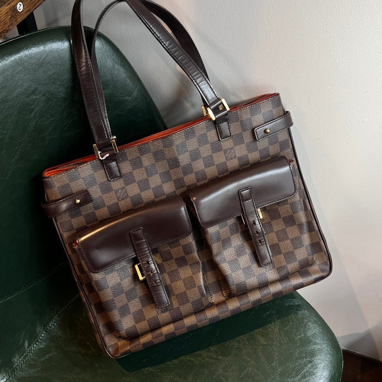 Louis Vuitton Damier Ebene Canvas Tote Bag AF638