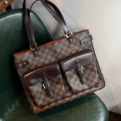 Louis Vuitton Damier Ebene Canvas Tote Bag AF638
