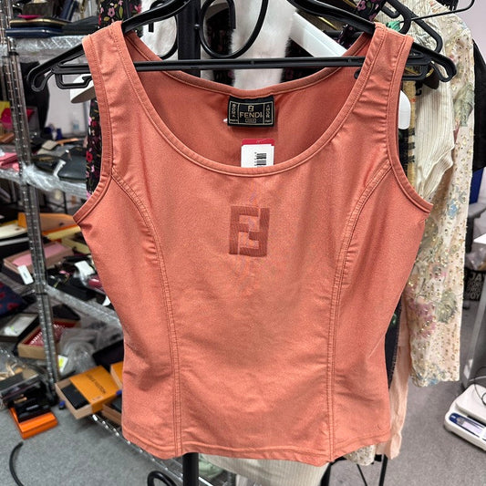 Fendi Tank Top Coral Vests