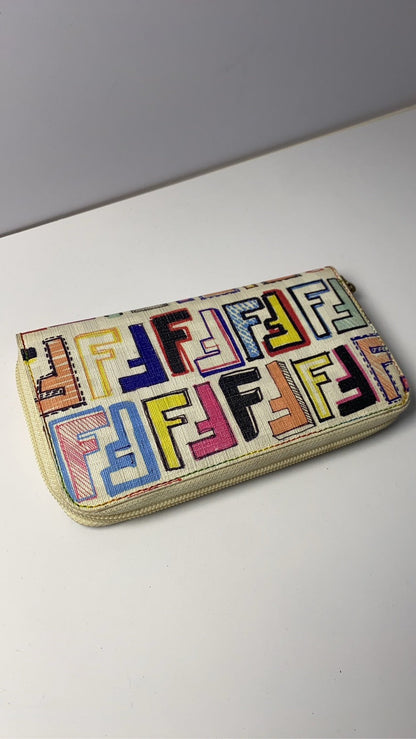 Fendi Zucchino Beige Wallet
