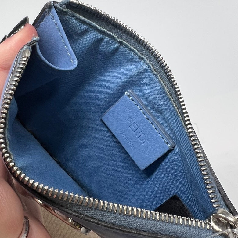 Fendi  Leather Card Case 2256 Blue