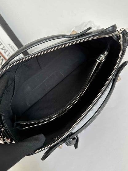 Fendi By The Way Black Satchel Bag with Strap #8E