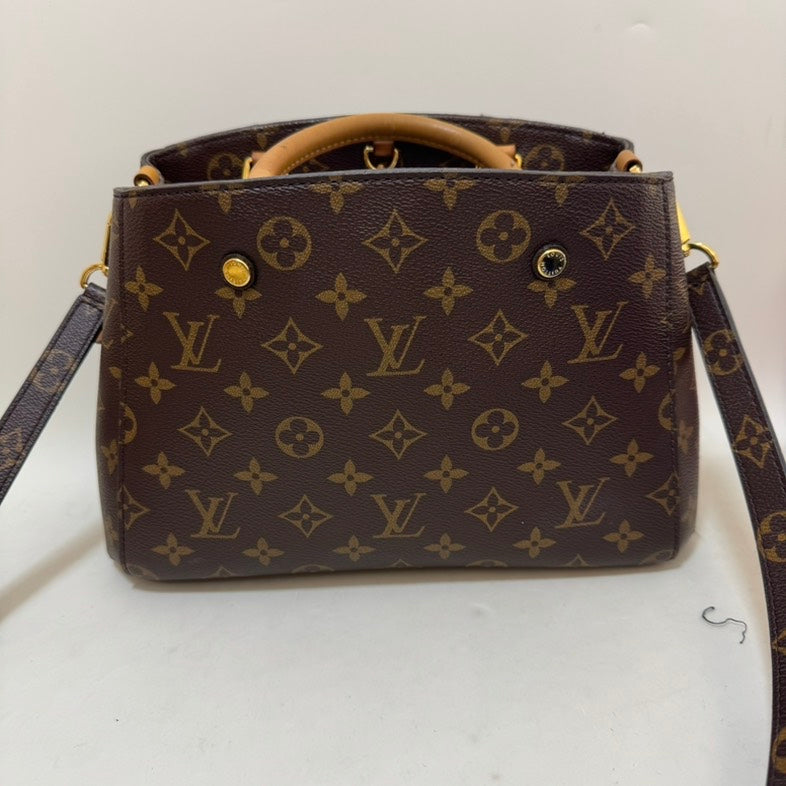 Louis Vuitton Montaigne Monogram Brown Satchel Bag - Medium