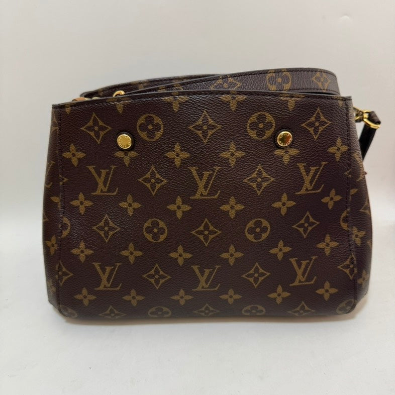 Louis Vuitton Montaigne Monogram Brown Satchel Bag - Medium
