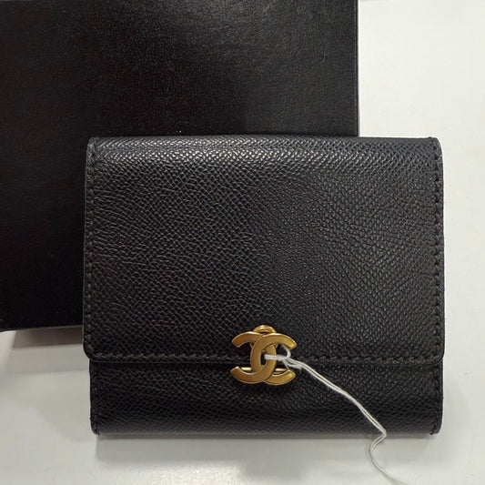 Chanel Caviar Leather Wallet in Black - Series  FM