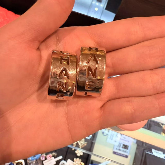 Preloved Chanel Statement Gold Earrings