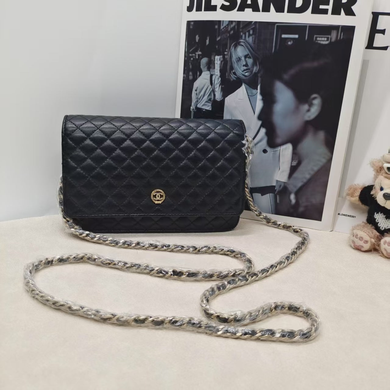 Chanel WOC Black Quilted Leather Crossbody Bag