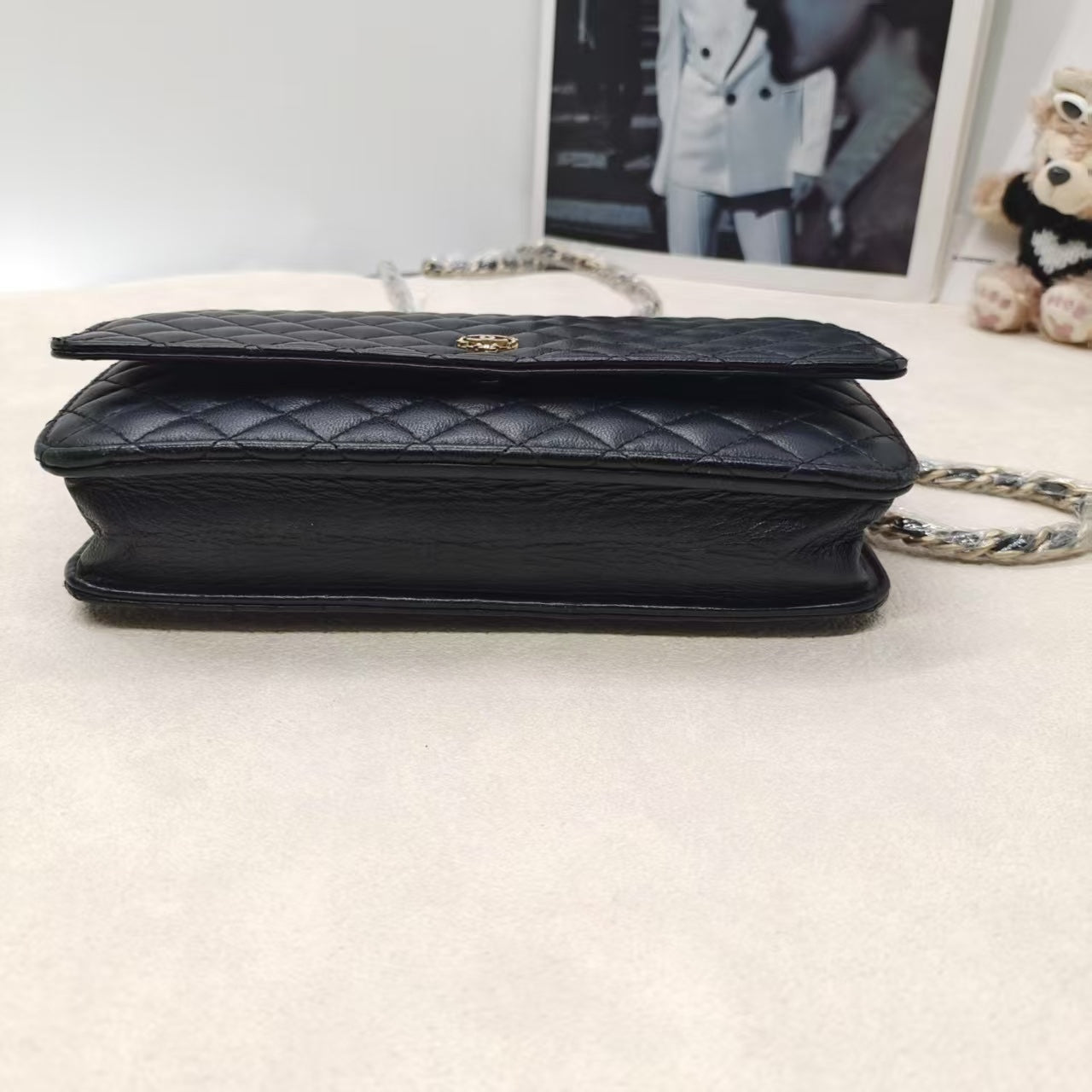 Chanel WOC Black Quilted Leather Crossbody Bag