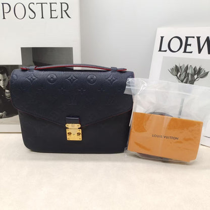 Louis Vuitton Monogram Messenger Bag in Navy Leather