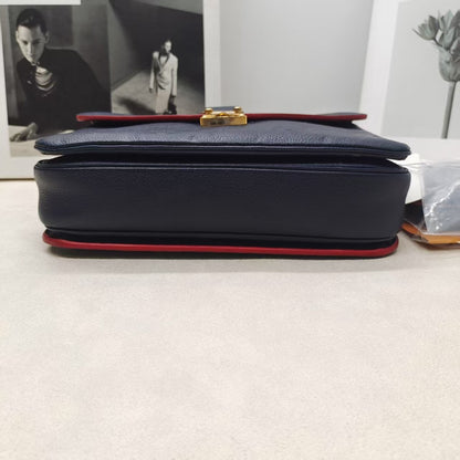 Louis Vuitton Monogram Messenger Bag in Navy Leather