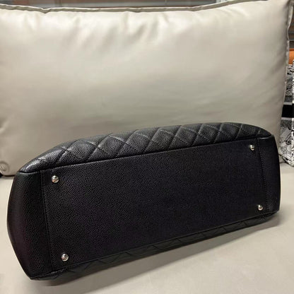 Chanel GST Black Quilted Leather Tote Bag