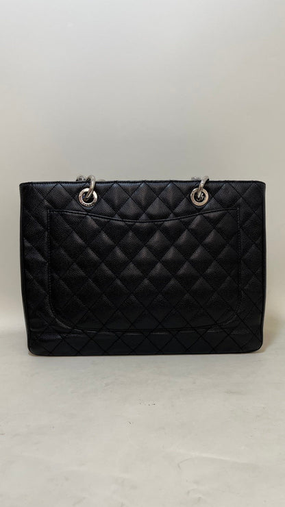 Chanel Caviar Leather Black Tote Bag -