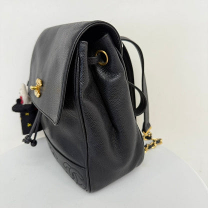 Vintage Chanel Caviar Leather Backpack IW