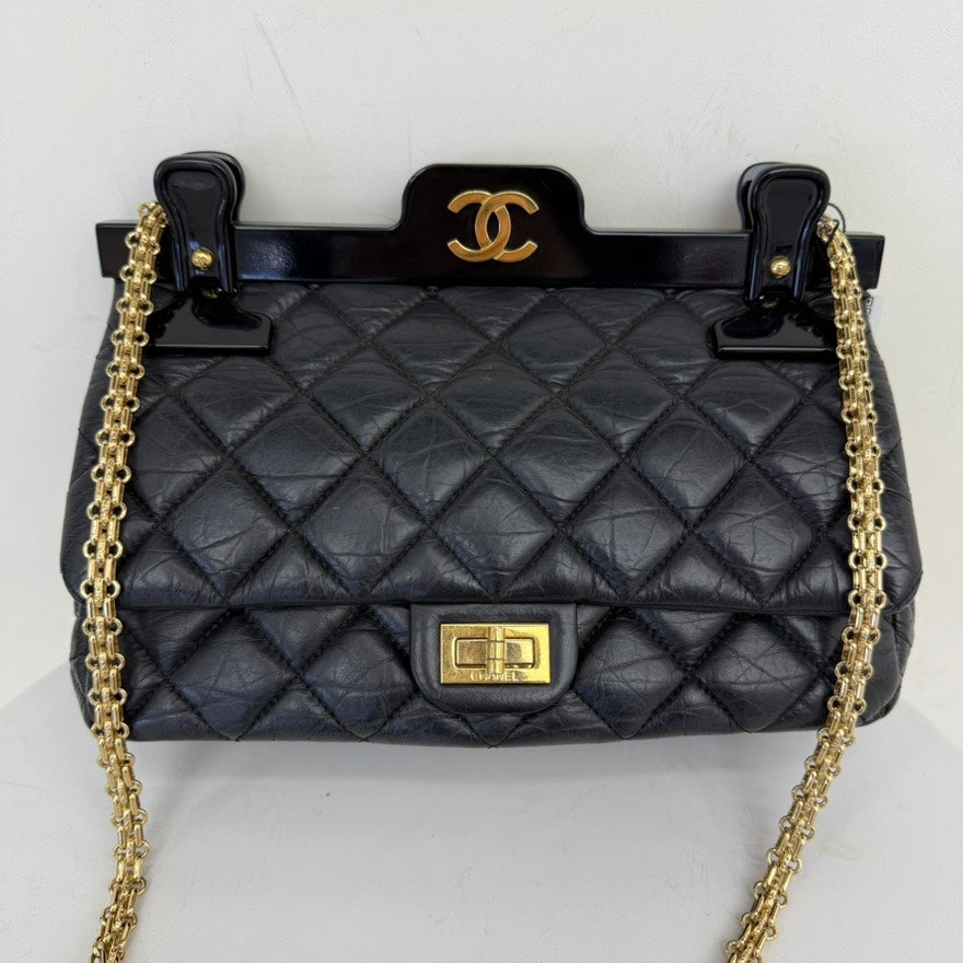 Rare✨Chanel Calfskin Hanger Flap Bag Medium IW