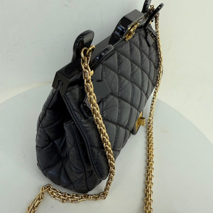 Rare✨Chanel Calfskin Hanger Flap Bag Medium IW