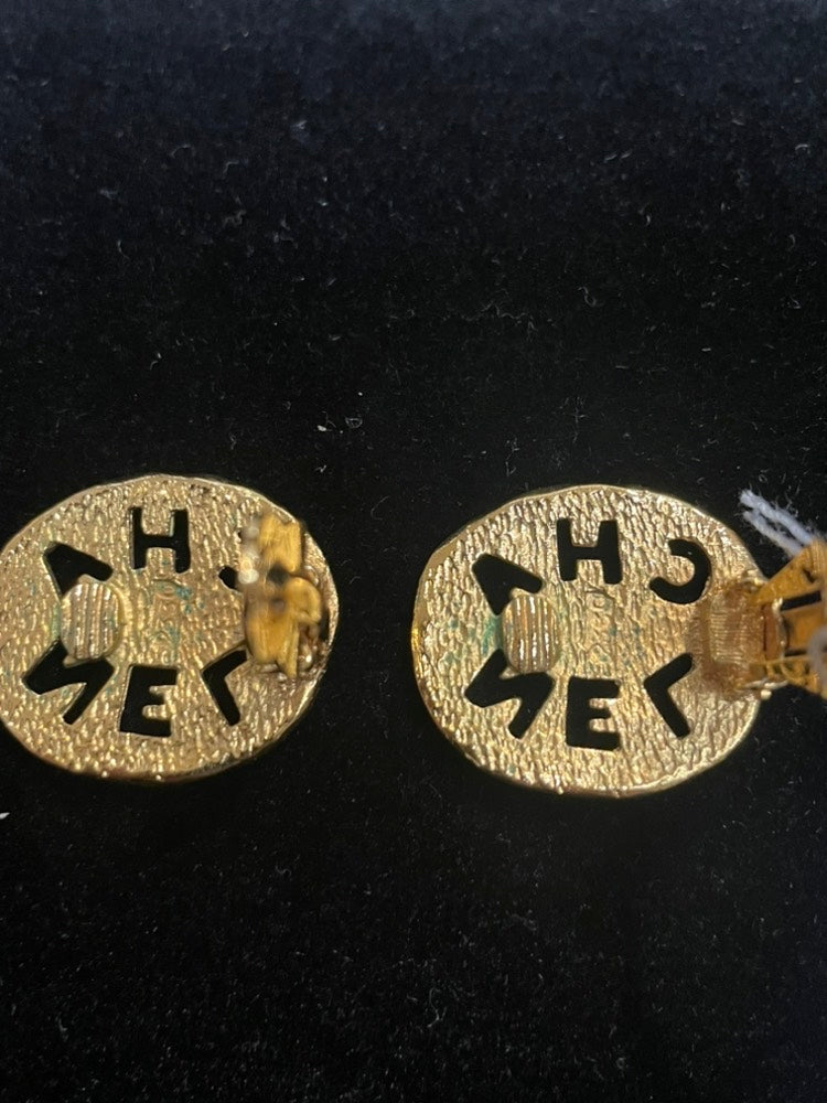 Chanel Clip On Gold Earrings Jewelry