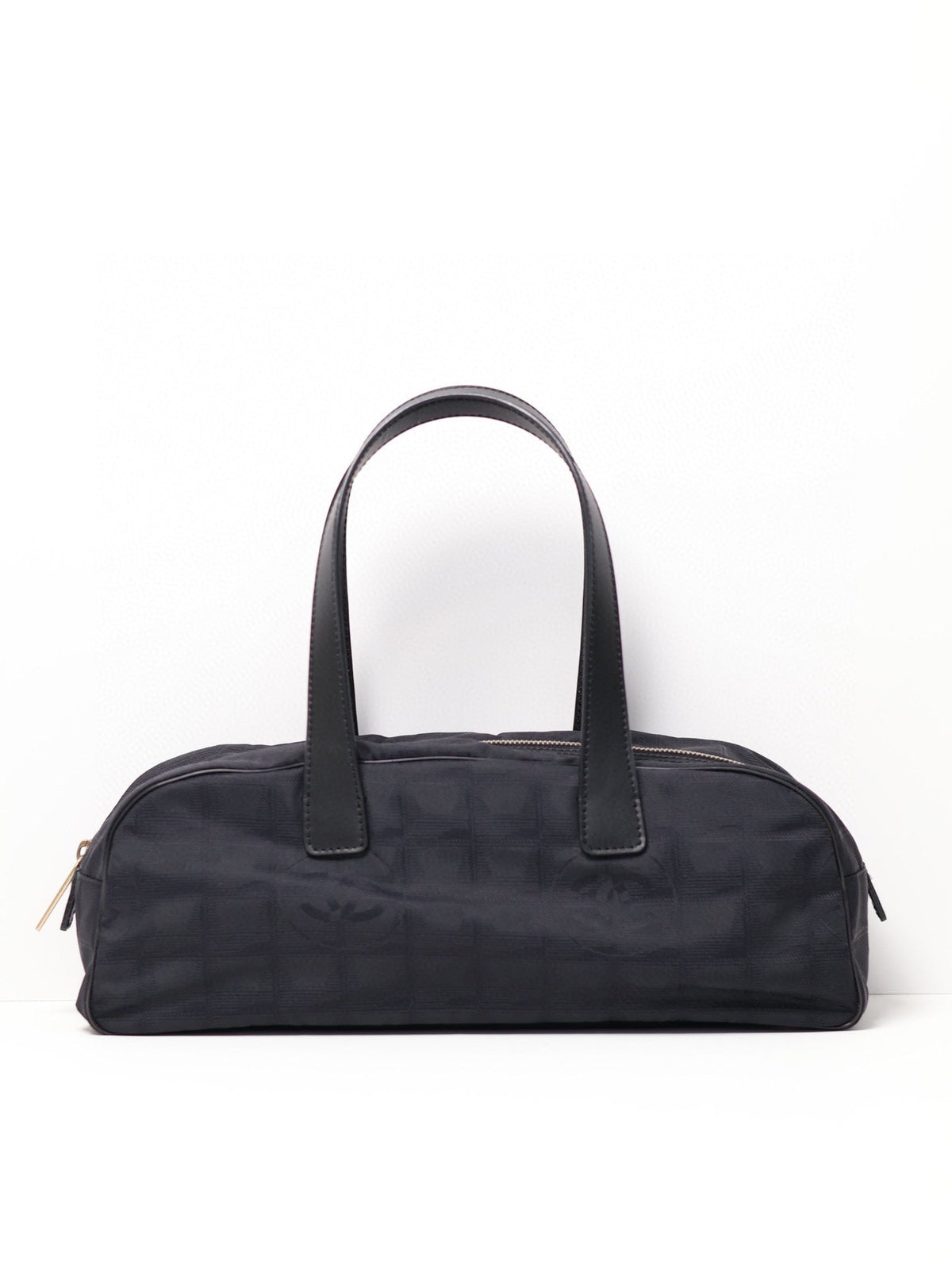 Chanel Travel Line All Black Baguette Satchel Bag
