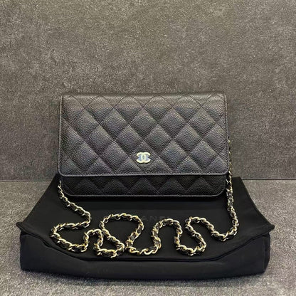Chanel WOC Bag Black Leather Crossbody