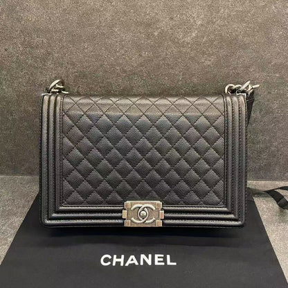 Chanel Leboy Bag Black Leather Shoulder Bag