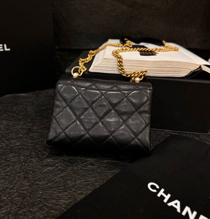 Chanel Limited Edition Mini Flap Bag Black Leather Shoulder Bag