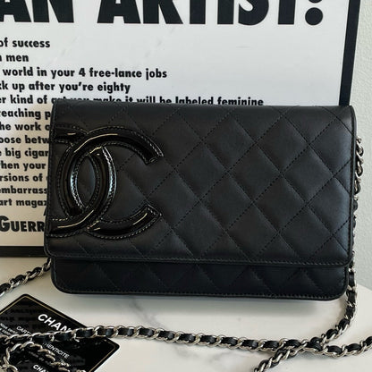 Preloved💕 Chanel Cambon Wallet On Chain, Lambskin () #