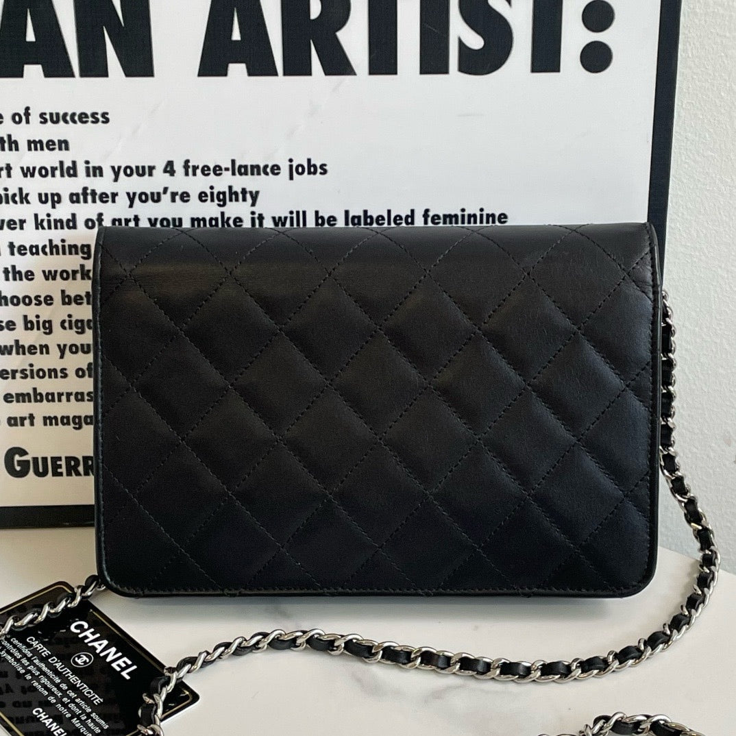 Preloved💕 Chanel Cambon Wallet On Chain, Lambskin () #