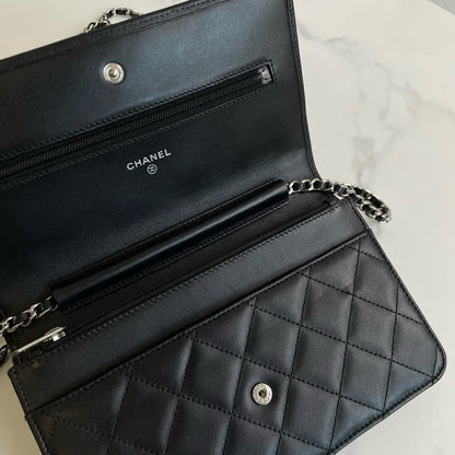 Preloved💕 Chanel Cambon Wallet On Chain, Lambskin () #