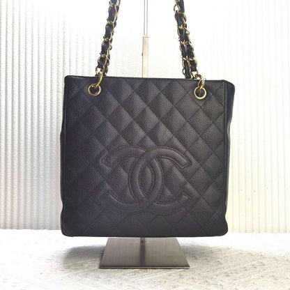 Chanel PST Bag Black Leather Shoulder Bag