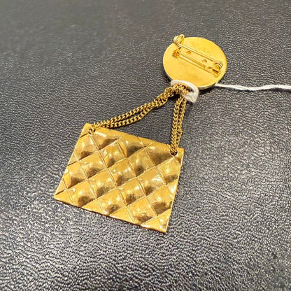 Vintage Chanel Flap Bag Brooch Stamp  FM