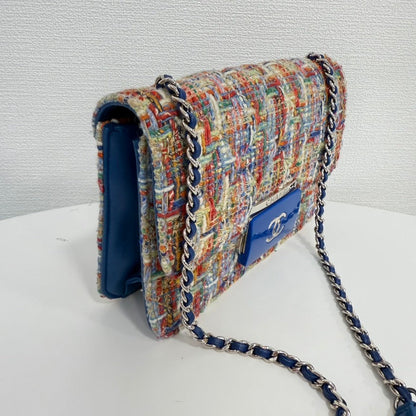 Chanel Tweed Single Flap Bag FM - Multicolor Shoulder Bag