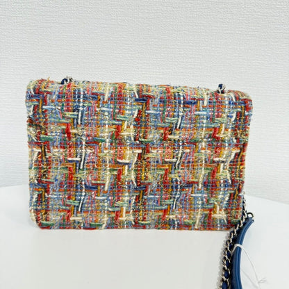 Chanel Tweed Single Flap Bag FM - Multicolor Shoulder Bag