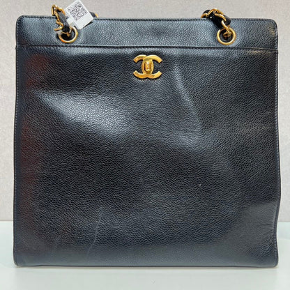 CHANEL Classic Black Leather Shoulder Bag