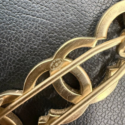 Chanel Coco Barrette BV FM Gold Hair Accessory