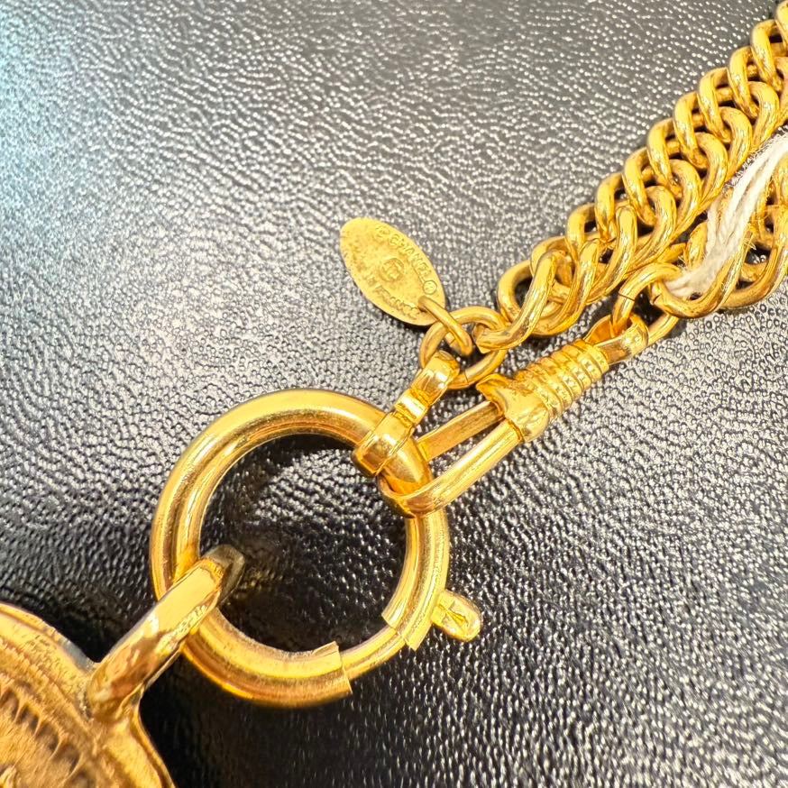 Vintage Chanel Cambon Medallion Necklace FM