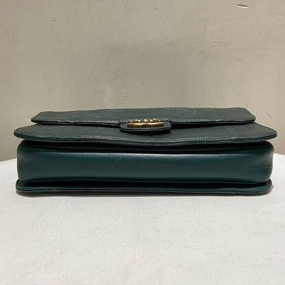 Chanel Lizard Skin Flap Bag Green Shoulder Bag