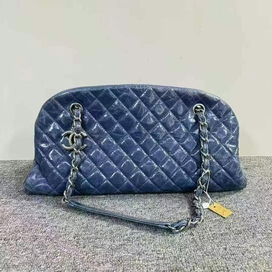 Chanel Bag BCQ Blue Quilted Leather Shoulder Bag