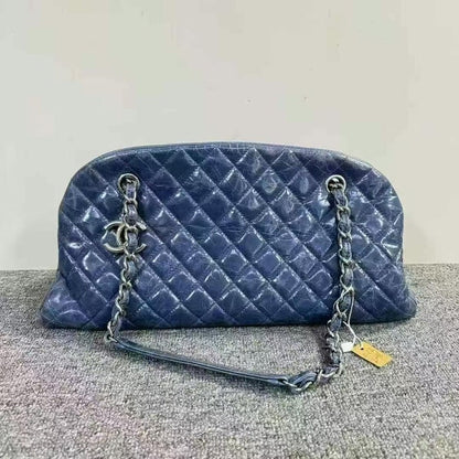 Chanel Preloved Bag BCQ Blue Quilted Leather Shoulder Bag